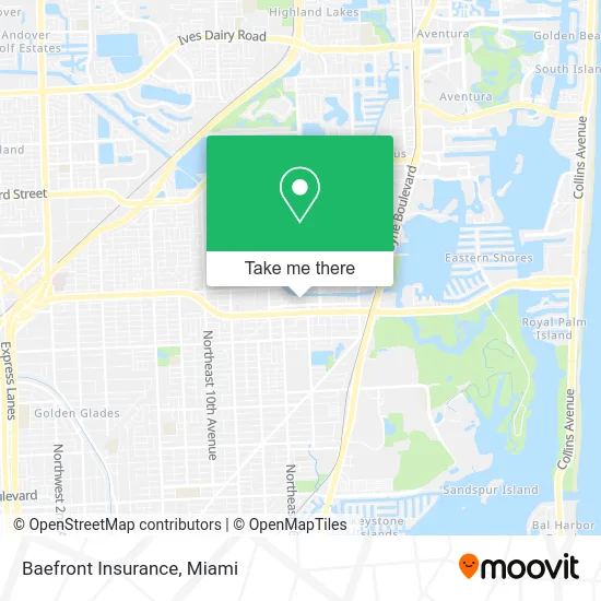 Baefront Insurance map