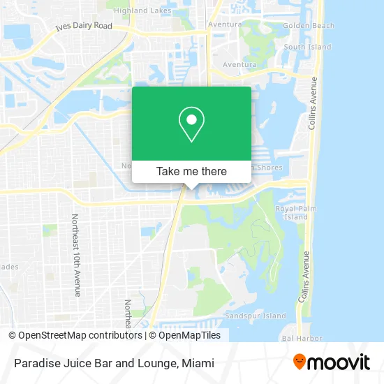 Paradise Juice Bar and Lounge map