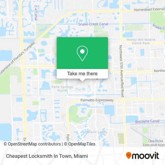Cheapest Locksmith In Town map