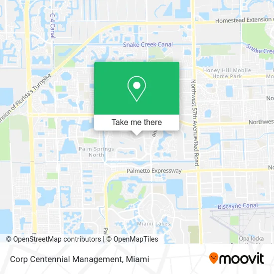 Corp Centennial Management map