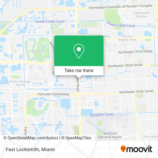 Fast Locksmith map