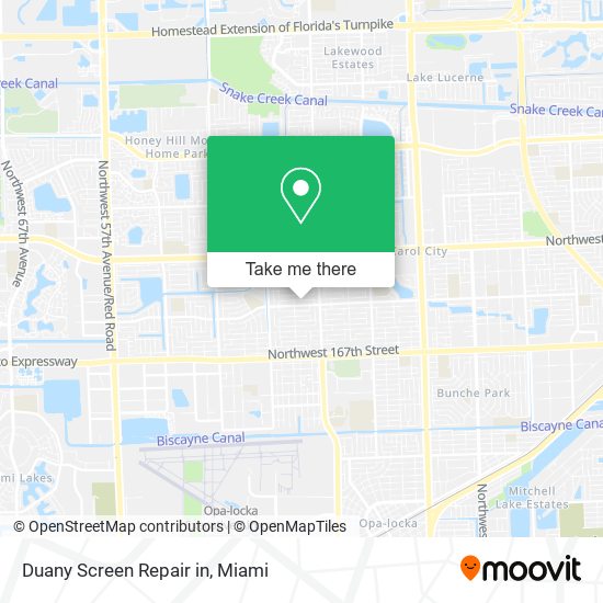Duany Screen Repair in map