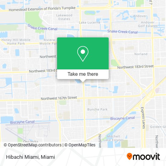 Hibachi Miami map