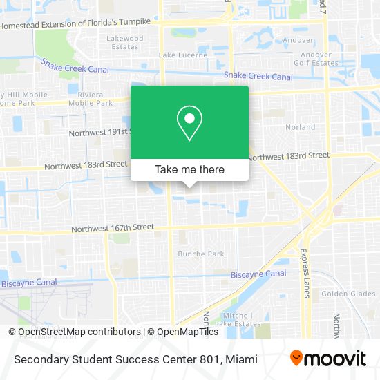 Mapa de Secondary Student Success Center 801