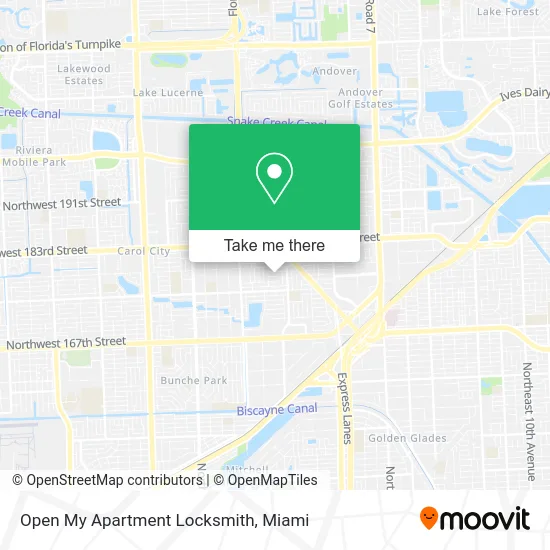 Open My Apartment Locksmith map