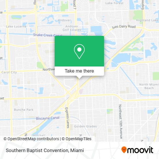 Mapa de Southern Baptist Convention