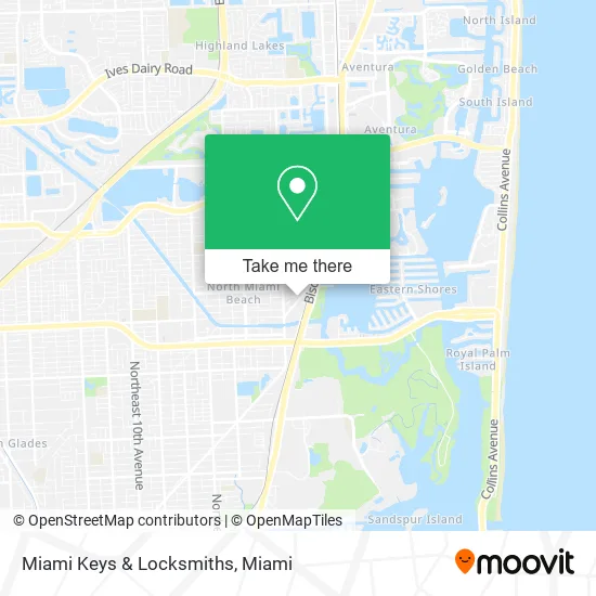 Miami Keys & Locksmiths map
