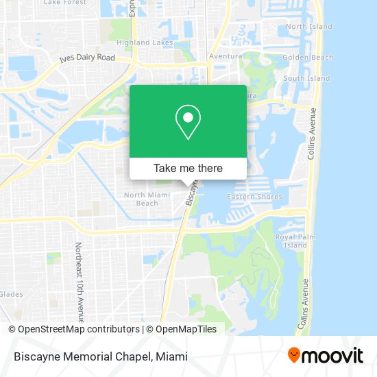 Biscayne Memorial Chapel map