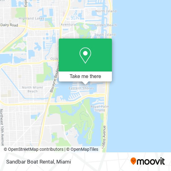 Sandbar Boat Rental map