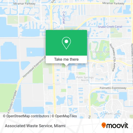 Associated Waste Service map