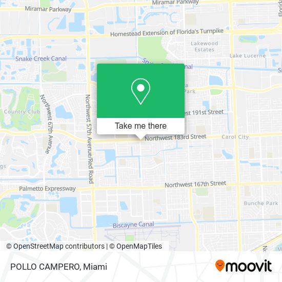 POLLO CAMPERO map