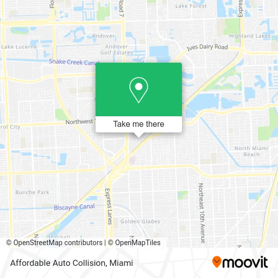 Affordable Auto Collision map