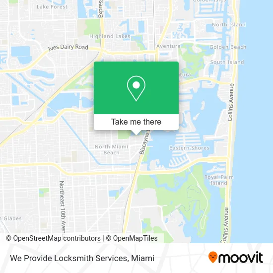 We Provide Locksmith Services map