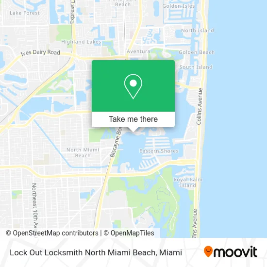 Lock Out Locksmith North Miami Beach map