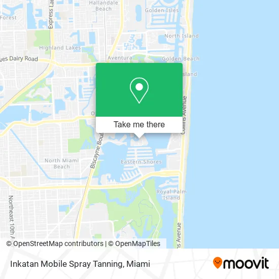 Inkatan Mobile Spray Tanning map