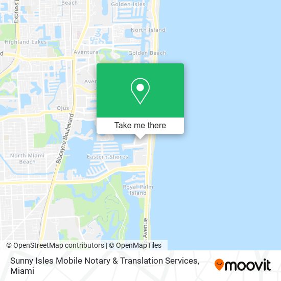 Mapa de Sunny Isles Mobile Notary & Translation Services