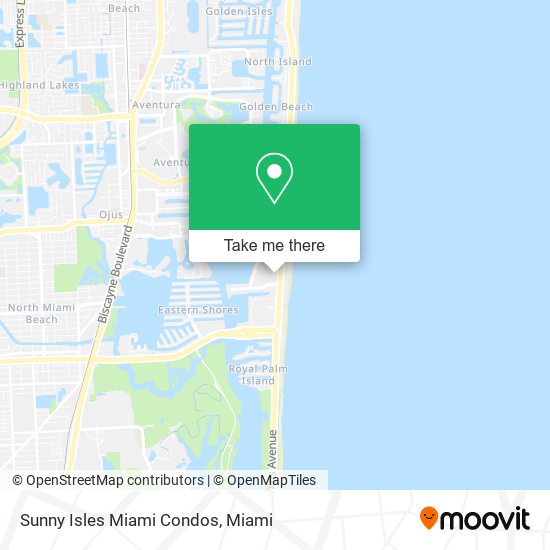 Sunny Isles Miami Condos map