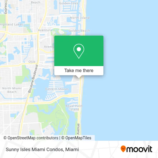 Sunny Isles Miami Condos map