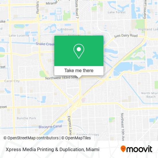 Mapa de Xpress Media Printing & Duplication