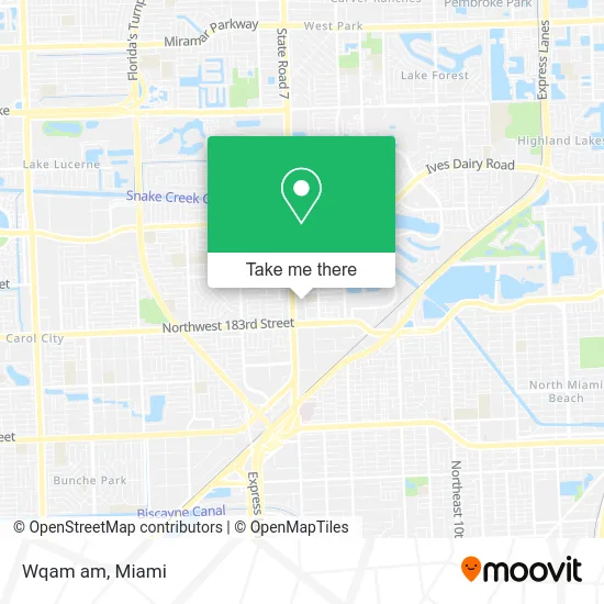 Wqam am map