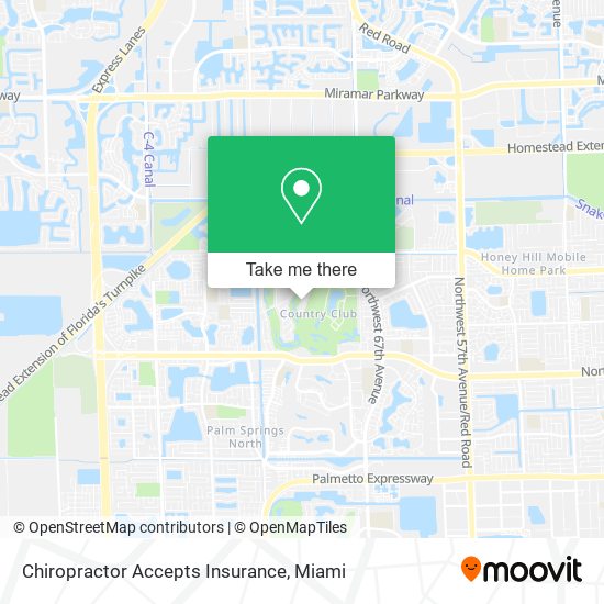 Mapa de Chiropractor Accepts Insurance