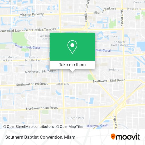 Southern Baptist Convention map