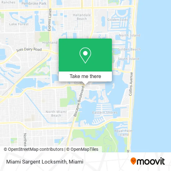 Miami Sargent Locksmith map
