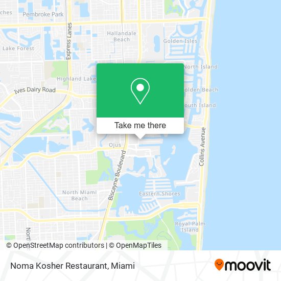 Mapa de Noma Kosher Restaurant