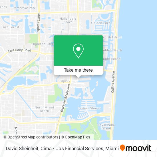 David Sheinheit, Cima - Ubs Financial Services map