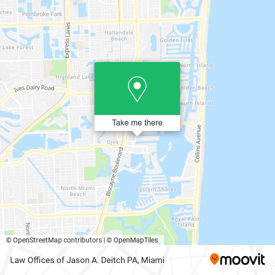 Law Offices of Jason A. Deitch PA map