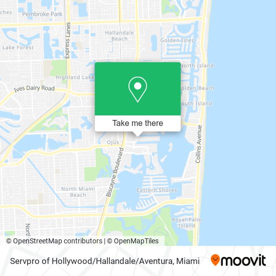 Mapa de Servpro of Hollywood / Hallandale / Aventura