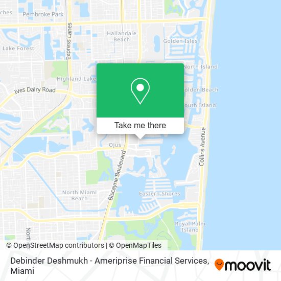 Debinder Deshmukh - Ameriprise Financial Services map