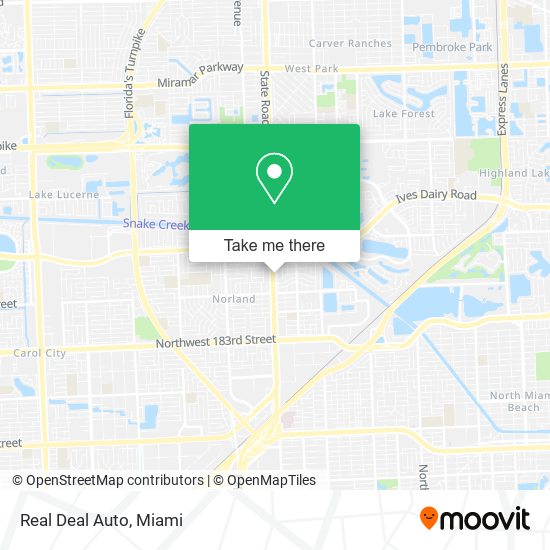 Mapa de Real Deal Auto