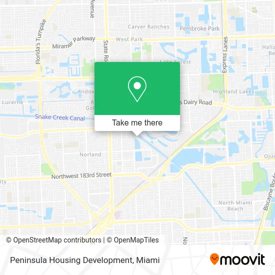 Peninsula Housing Development map