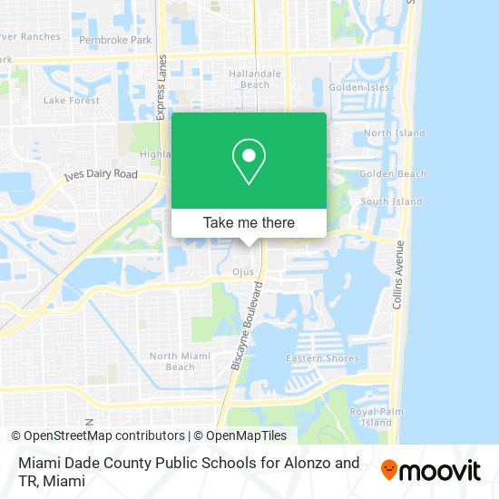 Miami Dade County Public Schools for Alonzo and TR map