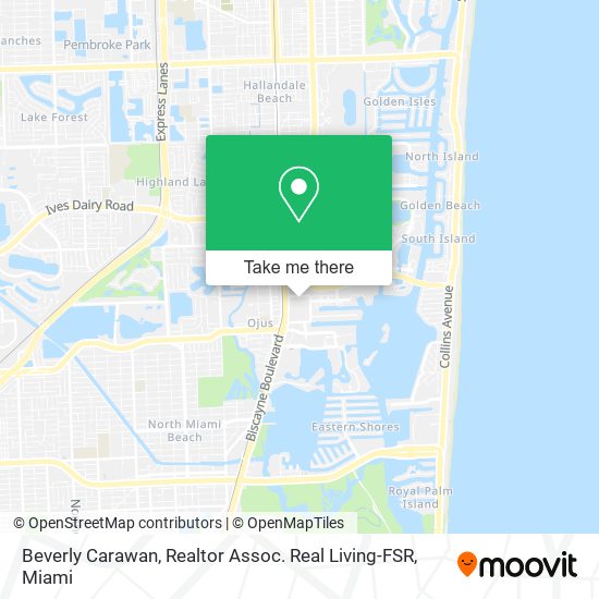 Beverly Carawan, Realtor Assoc. Real Living-FSR map