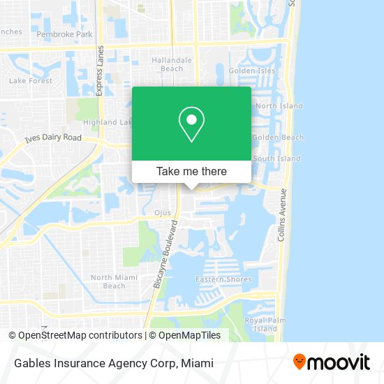 Gables Insurance Agency Corp map