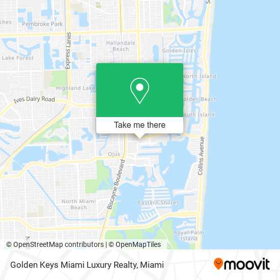 Golden Keys Miami Luxury Realty map