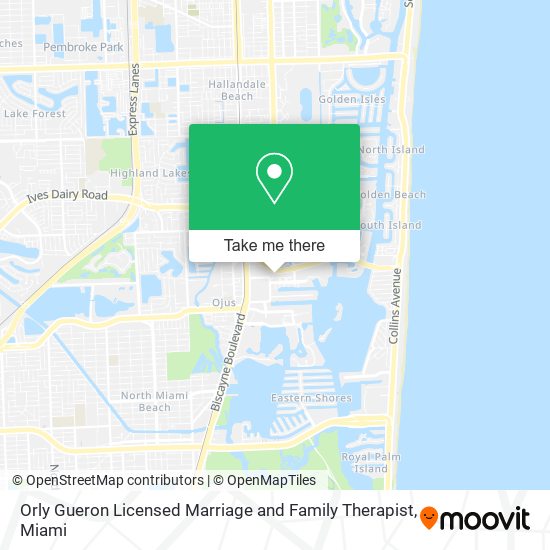 Orly Gueron Licensed Marriage and Family Therapist map