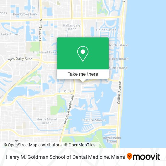 Mapa de Henry M. Goldman School of Dental Medicine