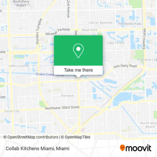 Collab Kitchens Miami map