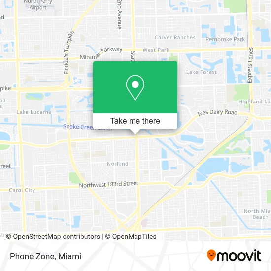 Phone Zone map