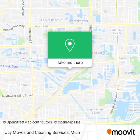 Jay Moves and Cleaning Services map