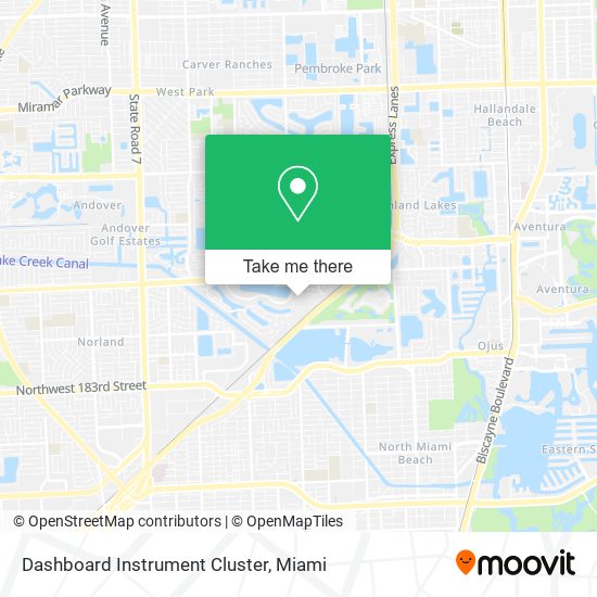 Dashboard Instrument Cluster map