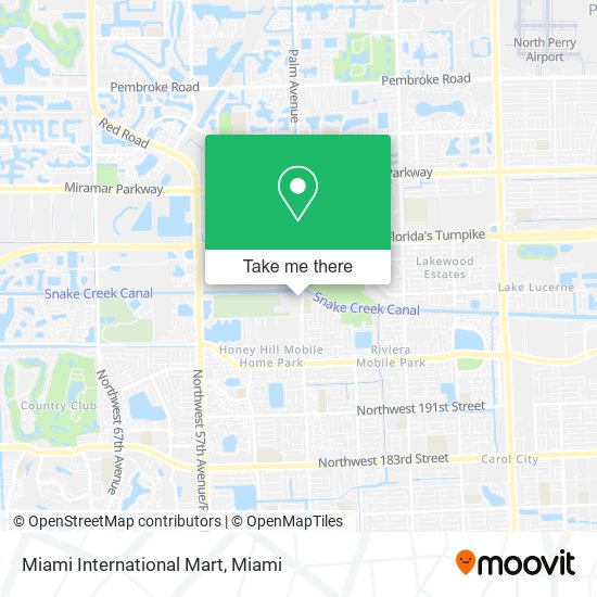 Mapa de Miami International Mart