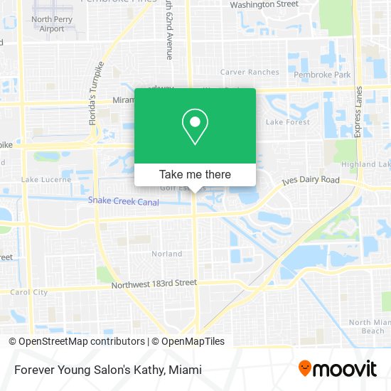 Mapa de Forever Young Salon's Kathy