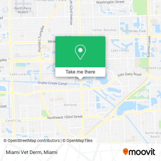 Mapa de Miami Vet Derm