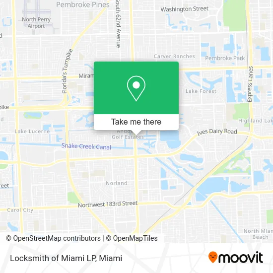 Locksmith of Miami LP map