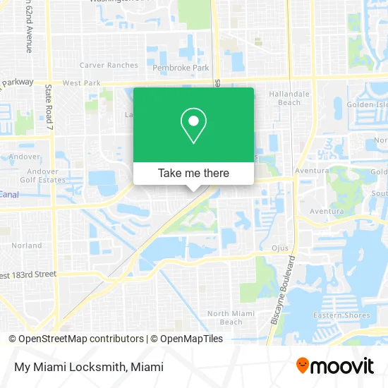 My Miami Locksmith map