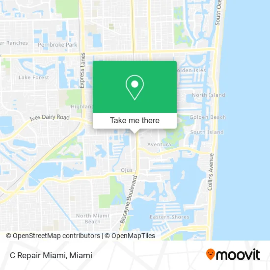 C Repair Miami map